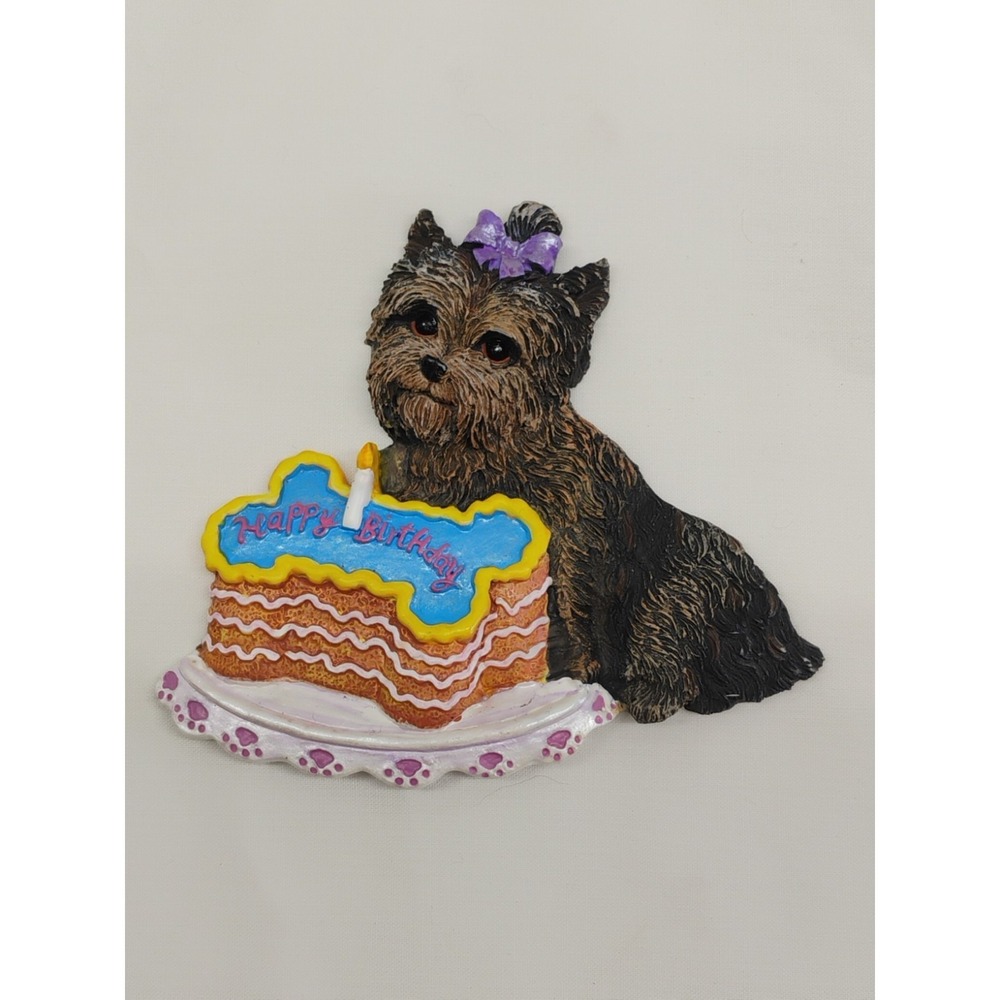 Willabee‎ And Ward Yorkshire Fridge Magnet Happy Birthday Yorkie Dog 2008 004